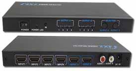 FEATURES: Switch easily between any 2 to 5 HDMI v1.3 sources Maintain 480p, 720p, 1080i and 1080p resolutions Switch inputs with the IR remote control or MANUAL push button HDCP and HDMI 1.