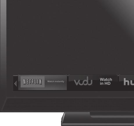 GETTING STARTED WITH VIZIO INTERNET APPS 1 2 Highlighted App V.I.A. Press this button to open the V.I.A. Dock.