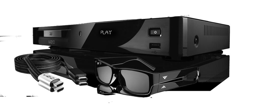 COMPLETE THE 3D EXPERIENCE VIZIO 3D Blu-ray Player with Internet Apps Whether you re looking to bring home an intense 3D movie experience, 1080p Full HD, or