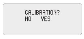 The options are metre (m) and feet (ft). CALIBRATION -Selects the Calibration function (See Calibration section below). QUIT - Return to the main menu.