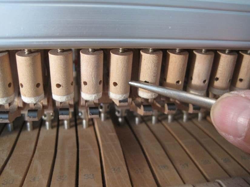 " Regulation refers to the procedure of adjusting all the moving parts of the piano action so that the mechanism is performing in peak form, with no wasted motion.