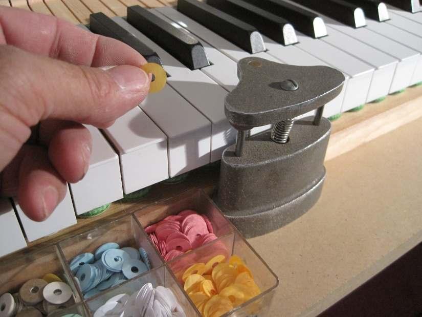 When a grand piano is in perfect regulation, each hammer is propelled almost all the way to the strings by the action.