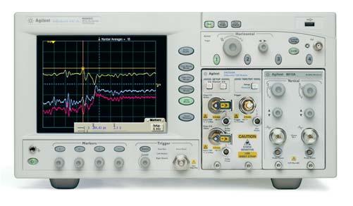86100C Infiniium DCA-J Wide-Bandwidth Oscilloscope with TDR The Agilent 86100C Infi niium DCA-J can view optical and electrical waveforms with bandwidths to 80 GHz electrical and 65 GHz optical.