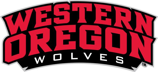 The primary logo features a wolf, the official mascot of Western s sports teams and the words Western Oregon Wolves.