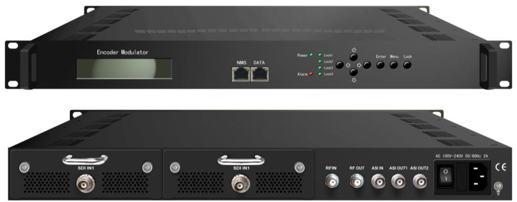 NDS3542 Encoder Modulator 2*SDI/HDMI 2* DVB-T Carriers Out Low Delay Front View Rear View SDI Input Rear