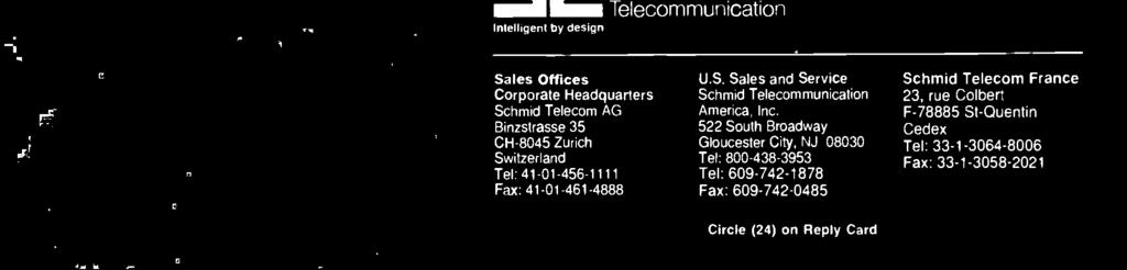 1 Sales Offices Corporate Headquarters Schmid
