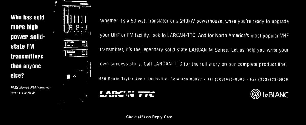 legendary solid state LARCAN M Series.