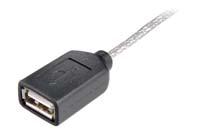 The plugs of a USB cable were designed in such a way that they cannot be confused or connected with the poles reversed. The USB cable contains 4 wires. Two wires transfer the data.