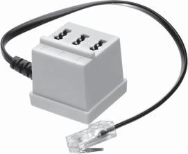 - RJ45 plug to 2 x RJ45 socket - With integrated 100 Ohm terminating resistors TA 21-N EDP-No. 45027 ctn qty.