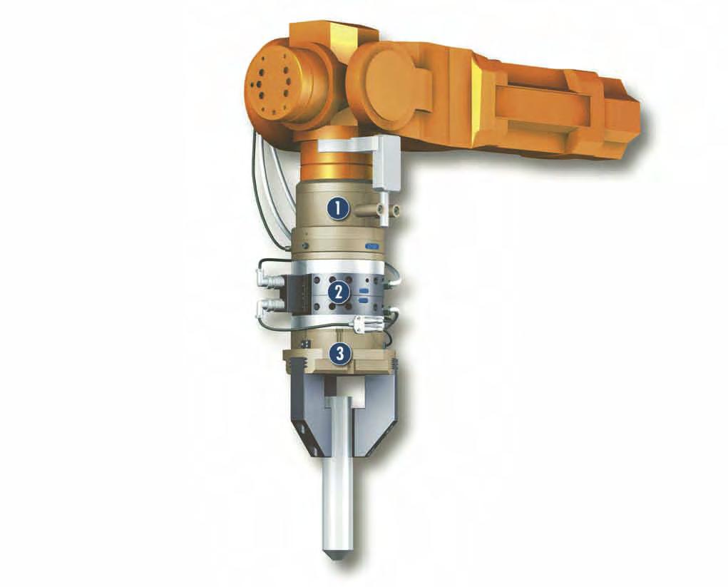 DDF Sizes 031.. 160 Max. speed Air feed-through 120 1 min 2x.. 4x Electrical feed-throughs Up to 10x Application example Insertion tool for assembling small to medium-sized axes.