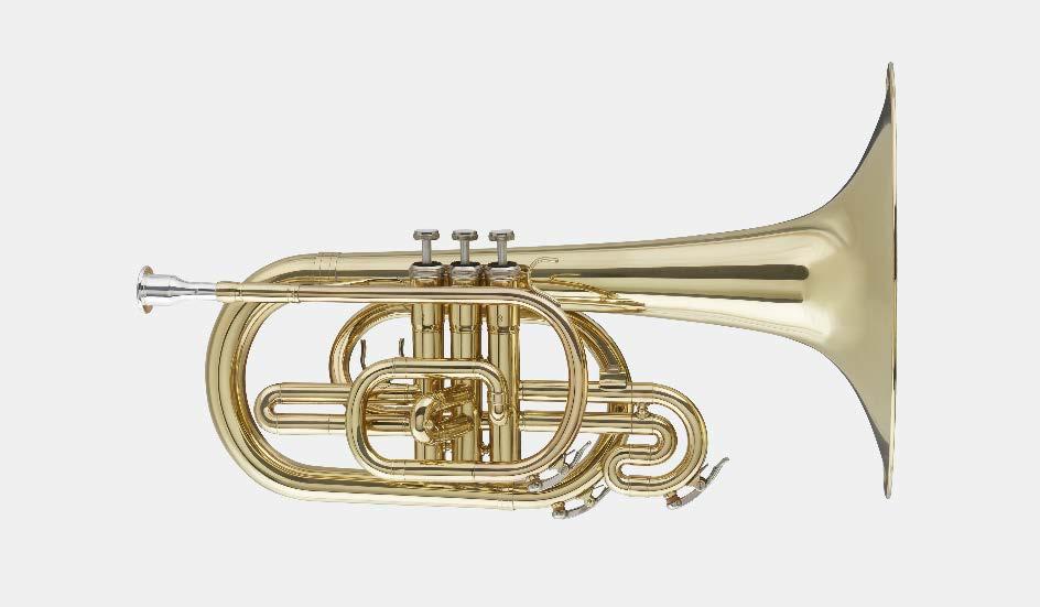 Marching Series The Blessing BM-111 provides the classic, gorgeous horn voicing with more Key of F It is designed with a large shank mouthpiece and large bore allowing for depth and projection power.