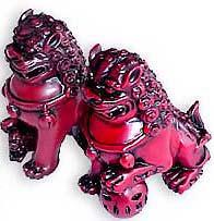 Symbols for Protection Foo (fu) Dogs ~ Foo Dogs have fear-inspiring faces and muscular bodies and are a mixture of lion and dragon.
