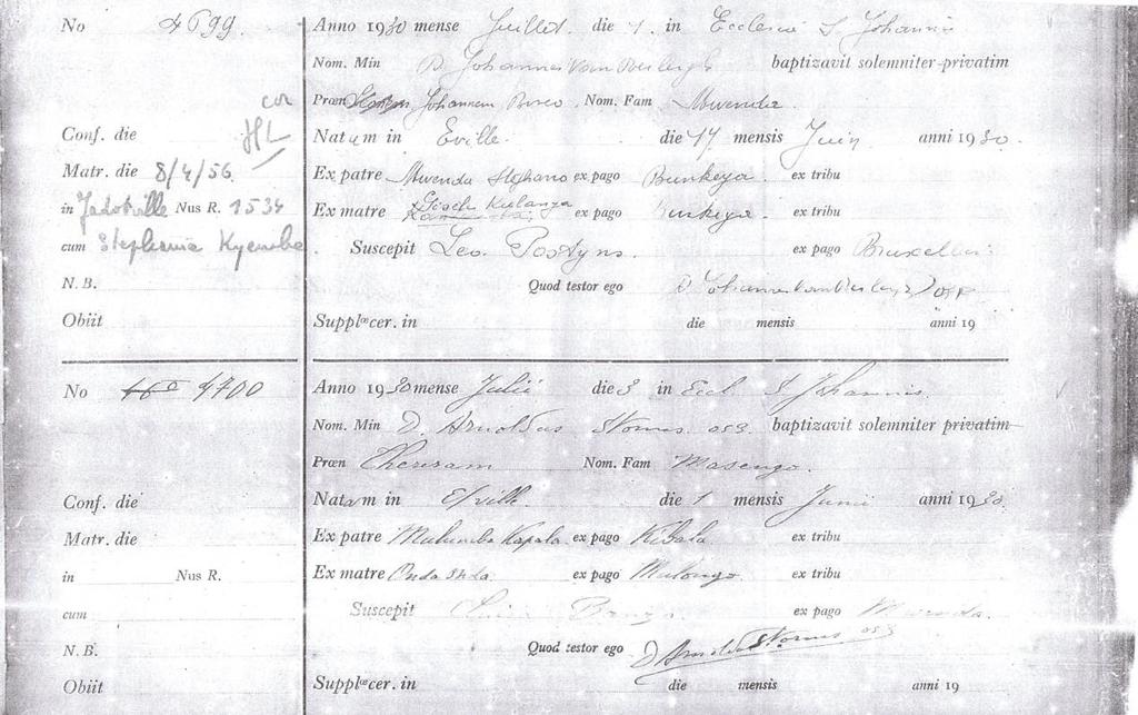In the interview with Elijah Wald, Bosco said that he was born in Elisabethville, now Lubumbashi. This statement seems at least to agree with his birth certificate.