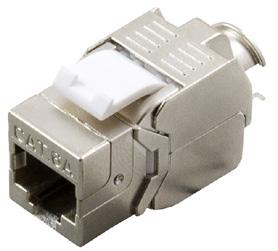 Cat 6A performance Suitable for 10-Gigabit Ethernet Fully shielded die-cast design No special tooling required Industry standard Keystone fitting Tool-less snap-to-fit module 53-C6AF-TL 51-ASFSF BTNS