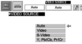 VIDEO MODE SELECTING VIDEO MODE DIRECT OPERATION Select VIDEO mode by pressing the MODE button on the Top Control or the VIDEO button on the Remote Control Unit.
