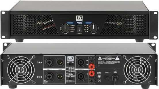 1X LD Systems PA800 2x800 W