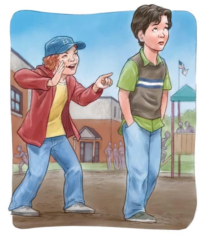 Bobby, though, who was new in school, yelled out to the whole class that Francis was a girl s name! At recess, Bobby made fun of Frank.