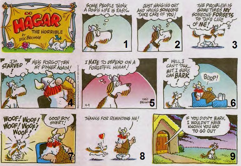 SECTION C LANGUAGE (40 MARKS) ANSWER ALL THE QUESTIONS QUESTION 3 VISUAL LITERACY 3.1 ANALYSING A CARTOON Study the cartoon below and then answer the questions that follow. 3.1.1 Refer to frame 3.