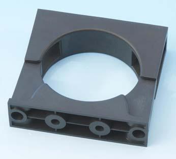 VARIOSOLID Accumulative Strain-relief Material: PA6GF30 Clamp diameter 34 bis 80 mm Clamp base 14 bis 50 cm²