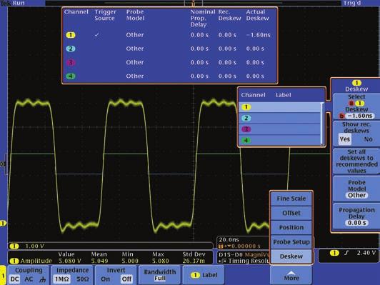How to Use a Mixed Signal Oscilloscope to Test Digital Circuits To align the analog channels with the digital channels, the 2.