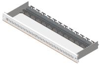 Connectivity Modular Patch Panel 1 HU for Snap-in Connectors Accepting the range of Nexans Snap-in connectors, this patch panel offers a very flexible and adaptable system giving high modularity and