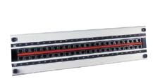 Connectivity Omega 3 HU (48 port) Patch Panel The Omega Twisted Pair 3 HU Patch Panels offers fast frontside termination.they are available in screened and unscreened RJ45 versions featuring LSA IDC.