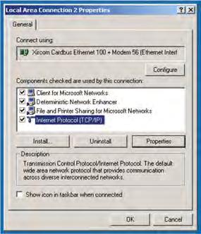 Configuring Your Ethernet Connection If your computer is equipped with a LAN card providing an Ethernet connection, you may have to configure your computer s TCP/IP settings.