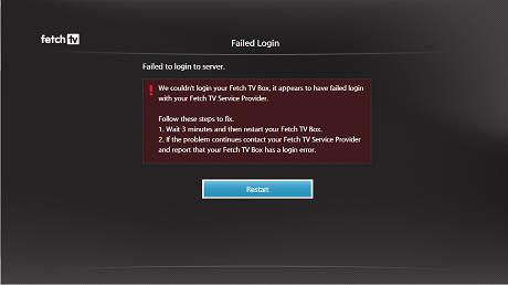 Fetch Troubleshooting Guide 67 Message: Failed Login. Failed to login to server Message: Failed Login.