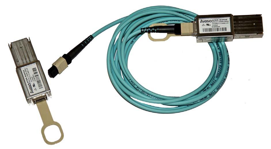 MTP cables can have varying amounts of fiber. The EM links require a 24-fiber, MTP terminated, OM3 cable with type A polarity.