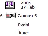 On the left side of the screen, under the calendar, there is a panel with information about the selected sequence: date, camera, start and stop times, and number of images per second Fig.