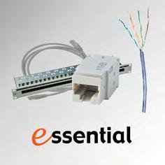 Class D Essential Cat 5e Components Category 5e cables, patch panels and connectors used for Class D installations.