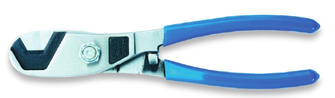 Integrated beveller removes burrs that can damage connector s seizing mechanism and tool s cleaning edge.