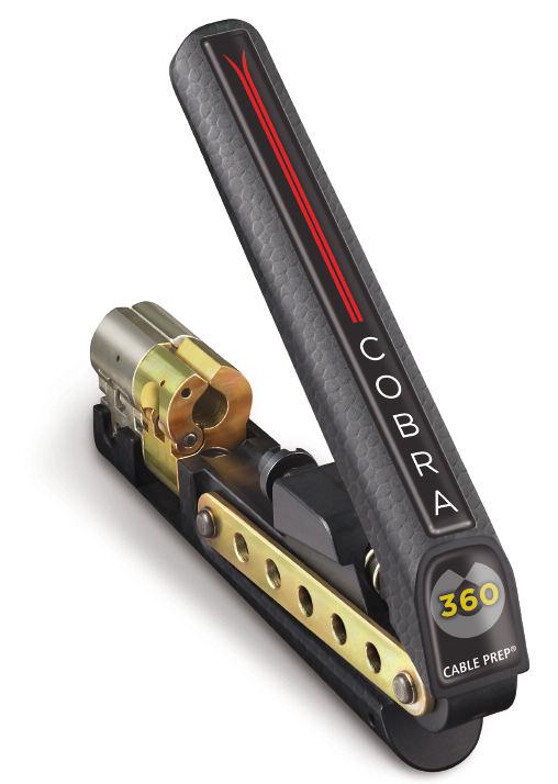 Drop Cable Compression Cobra 360 Compression Tool is highly affordable and productive, featuring a performance-driven design that delivers easy, powerful leverage and ensures consistent, precise