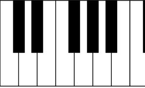 The Chromatic Scale The chromatic scale is made up of twelve equally spaced notes, each a alf step apart. This is equivalent to playing every single note on the piano keyboard in sequence.