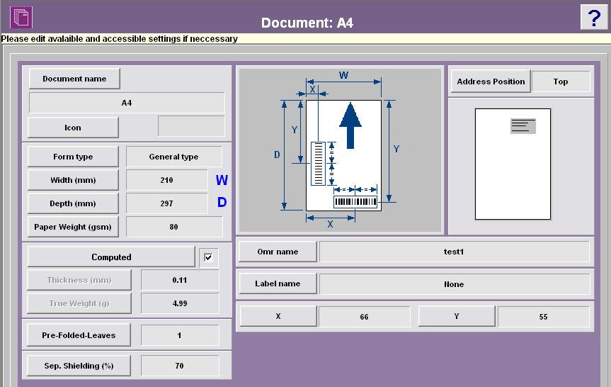 Operator Instructions for using OMR with an Autoread Camera The OMR marks need to be setup (functions defined to each mark) as per normal using the OMR setup screen in the inserter application.