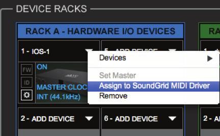 8. USING THE IOS WITH MIDI An external MIDI controller can be connected to an IOS. The IOS software installer includes two MIDI drivers.