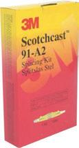 D Cable Conductor Size (mm) (mm) (mm²) Scotchcast 82 Splicing Kits Scotchcast 82-A1 7 16 2,5-4 H277 Scotchcast 82-A2 14 28 6-16 H278 Scotchcast 82-A3 17 40 25-35 H279