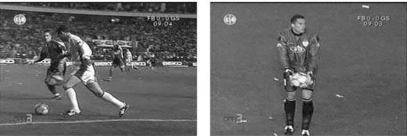 When a sports video shot corresponds to out of field or close-up views (the definitions of both will be given in Section II-C), the number of field colored pixels will be very low and shot properties