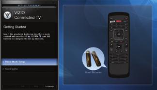 Completing the First-Time Setup 4 The first time you turn on the TV, the Setup App will guide you through each of the