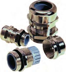 MS-NPT/ MSR-NPT and MS/ MSR iquid Tight, Nickel Plated Brass, Strain Relief Cable land with NPT or P Threads NPT: P: Materials: Body: Nickel-Plated Brass Insert: Polyamide Bushing: CR O-Ring: