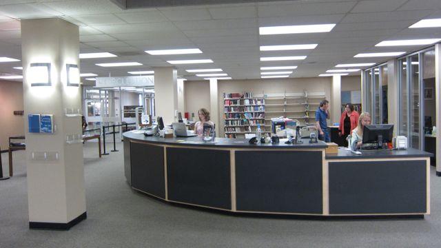 Picture 2: Looking back towards entry/circulation desk