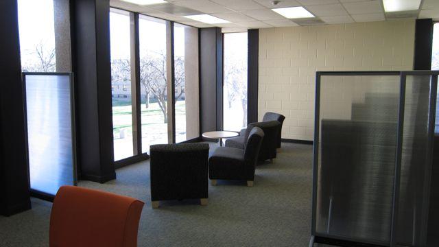 The second floor except for the Theology Reading Room is considered the Learning Studio. However, parts of it are stacks and a more hybridized seating area.