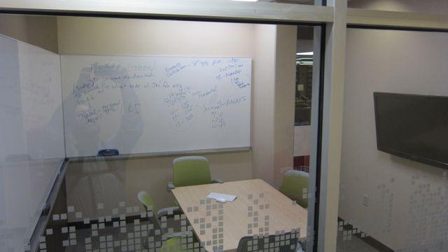The Learning Studio also has a number of different types of recording and collaborative rooms.