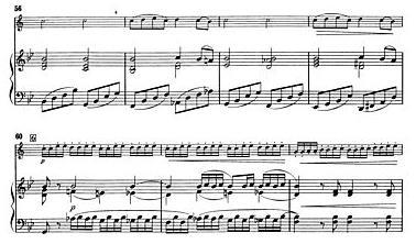 FROM RUSSIA WITH LOVE 10 Grouped rhythms - are more evident in Pakhmutova s Concerto where the composer makes frequent use of ties and short rests to create syncopation.