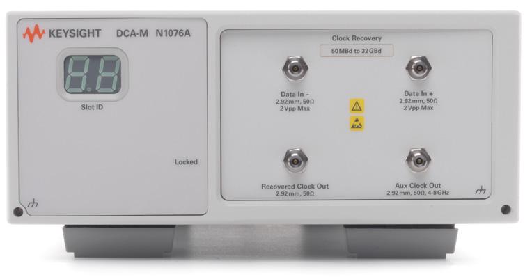 05 Keysight Electrical and Optical Clock Data Recovery Solutions - Data Sheet Electrical Clock Recovery The N1076A and N1076B provide instrument-grade clock recovery on electrical signals up to 64
