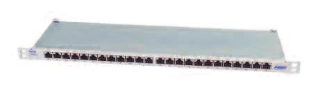 Patch Panels Cat. 6 AMPTRAC Ready! Patch Panel Shielded Twisted Pair Cabling 19, 1 U, RJ-45 patch panel with 24 ports AMPTRAC Ready!