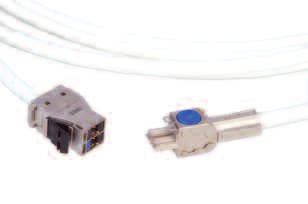 to IEC 61156-5 and EN 50288-4-1 LSFRZH sheath Universal wiring Color: white AMP-TWIST 6S SL jack to AMP-TWIST 7 A S plug Class E A Performance AMP-TWIST 7 AS SL jack to AMP-TWIST 7 AS plug Class F A