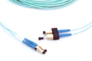 MPOptimate Connector System MPOptimate MPO Patch Cords Fiber Optic Cabling Low loss MPOptimate MPO ribbon patch cord Terminated with female MPOptimate connectors Cable performance: OM3; LSZH