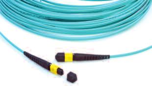 ); RL 28 db MPO-MPO patch cord 12 fiber MPOptimate Fanout Cords X-1920741-Y Low loss transition from MPO to LC/SC tails 2 mm Terminated with female MPOptimate connectors Cable performance: OM3; LSZH