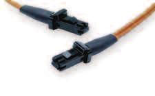 Patch Cords MT-RJ/MT-RJ Patch Cords Technical specifications see page 88 Standard 50/125 µm, MM Standard 62,5/125 µm, MM Standard 9/125 µm, SM Y-6206617-X Y-6206613-X Y-6206621-X 10 GBit XG 50/125